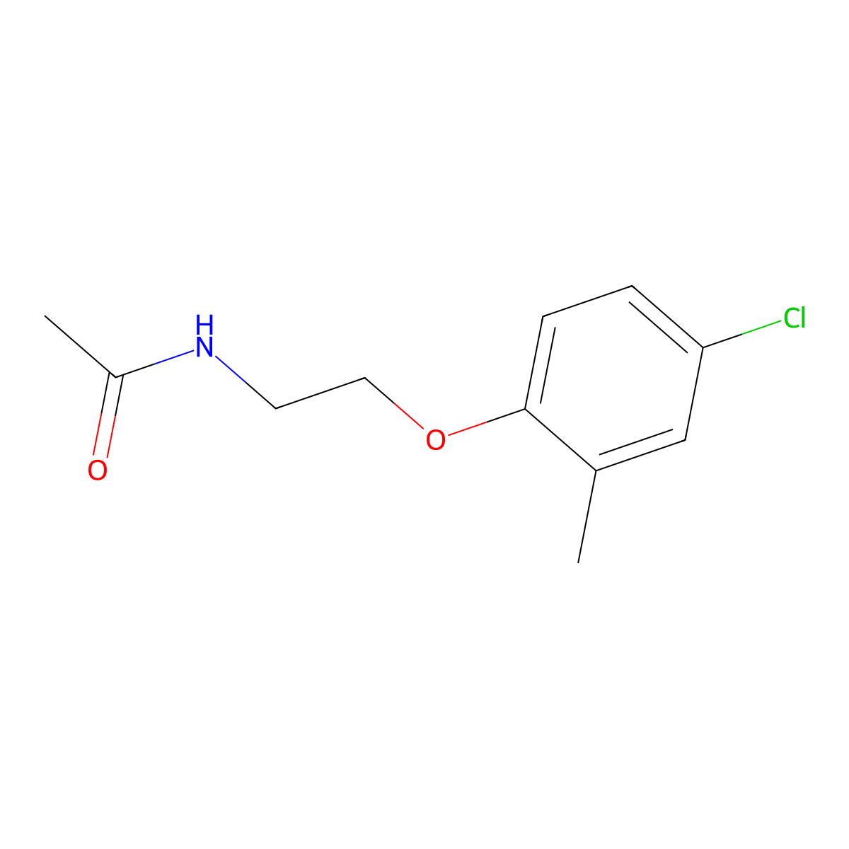 N-[2-(4-chloro-2-methylphenoxy)ethyl]acetamide molecular structure, CAS 1991858-78-6
