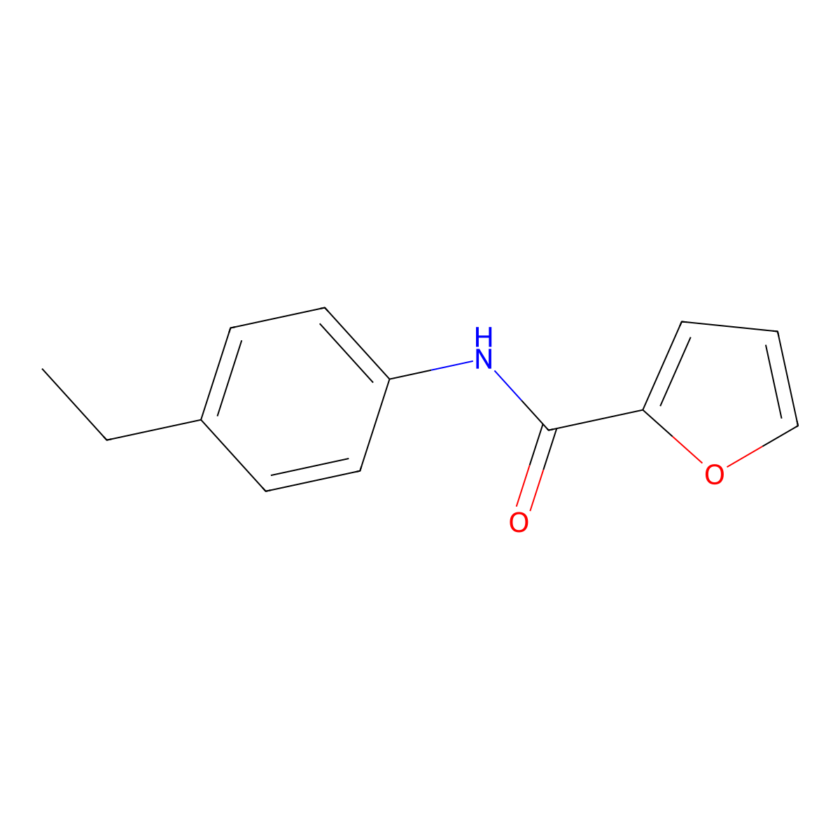 N-(4-ethylphenyl)furan-2-carboxamide molecular structure, CAS 199190-41-5