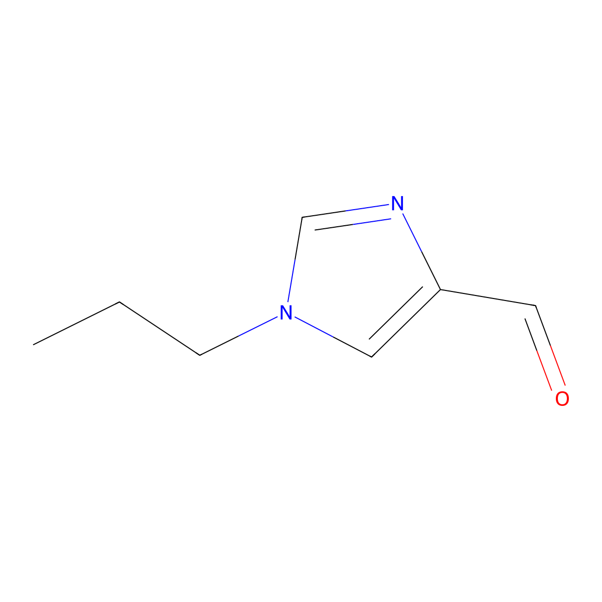 1-Propyl-1H-imidazole-4-carbaldehyde molecular structure, CAS 199192-04-6