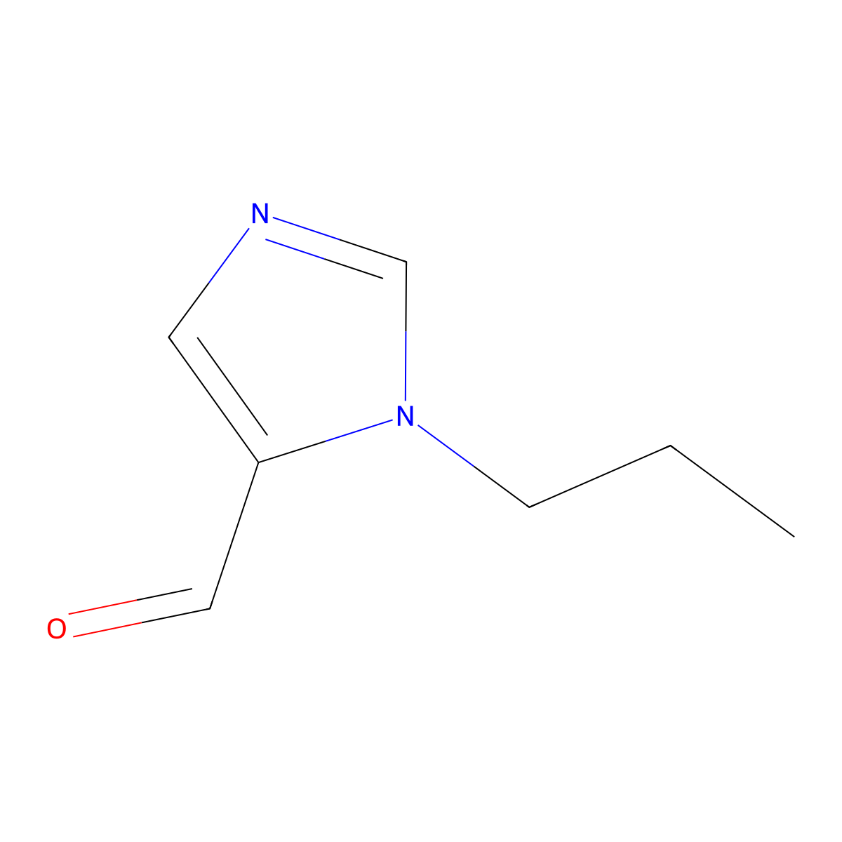 1-propyl-1H-imidazole-5-carbaldehyde molecular structure, CAS 199192-25-1