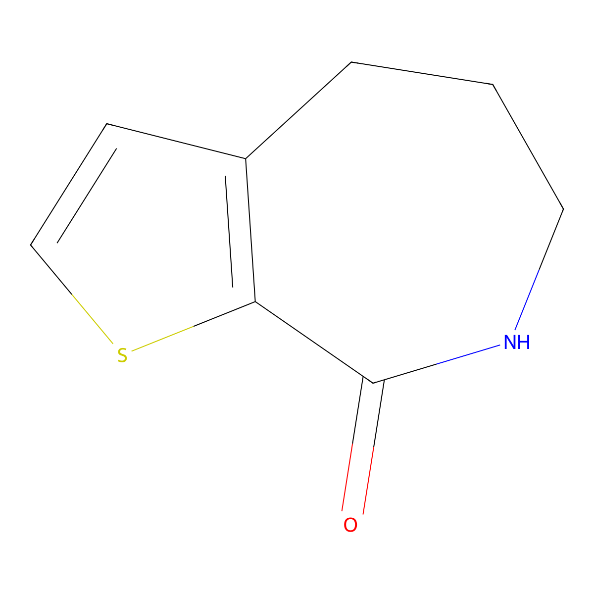 4,5,6,7-Tetrahydrothieno[2,3-c]azepin-8-one molecular structure, CAS 19920-63-9