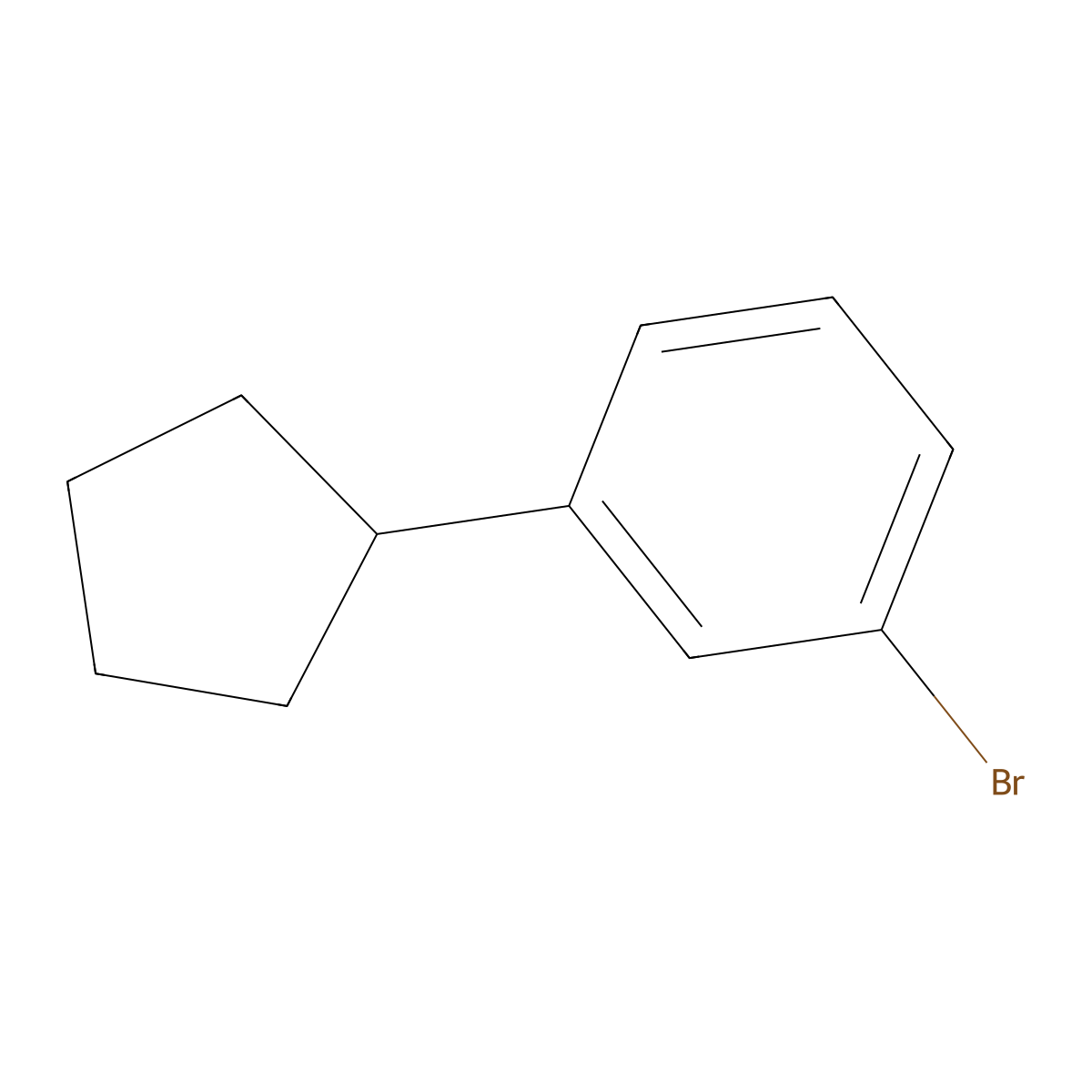 1-Bromo-3-cyclopentylbenzene molecular structure, CAS 19920-76-4