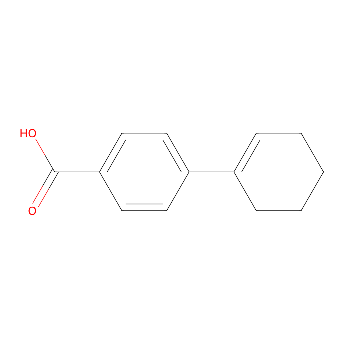4-(Cyclohex-1-en-1-yl)benzoic acid molecular structure, CAS 19920-83-3
