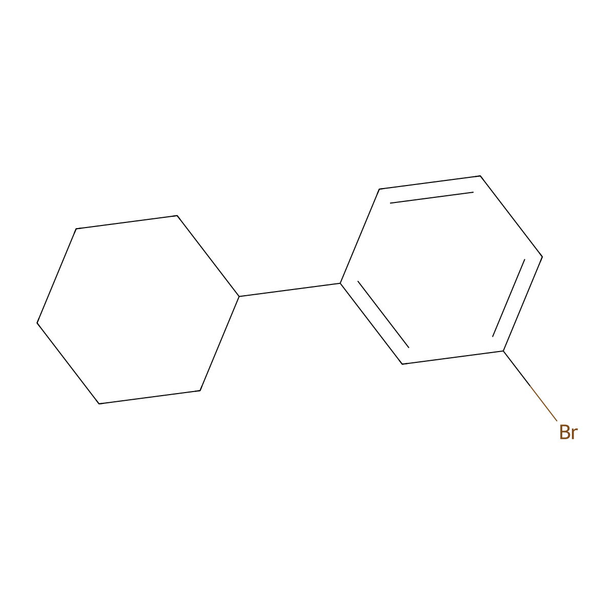 1-Bromo-3-cyclohexylbenzene molecular structure, CAS 19920-84-4
