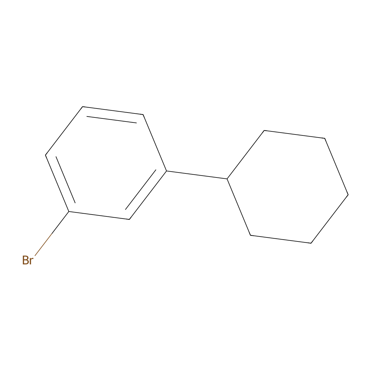 1-Bromo-3-cyclohexylbenzene molecular structure, CAS 19920-84-4