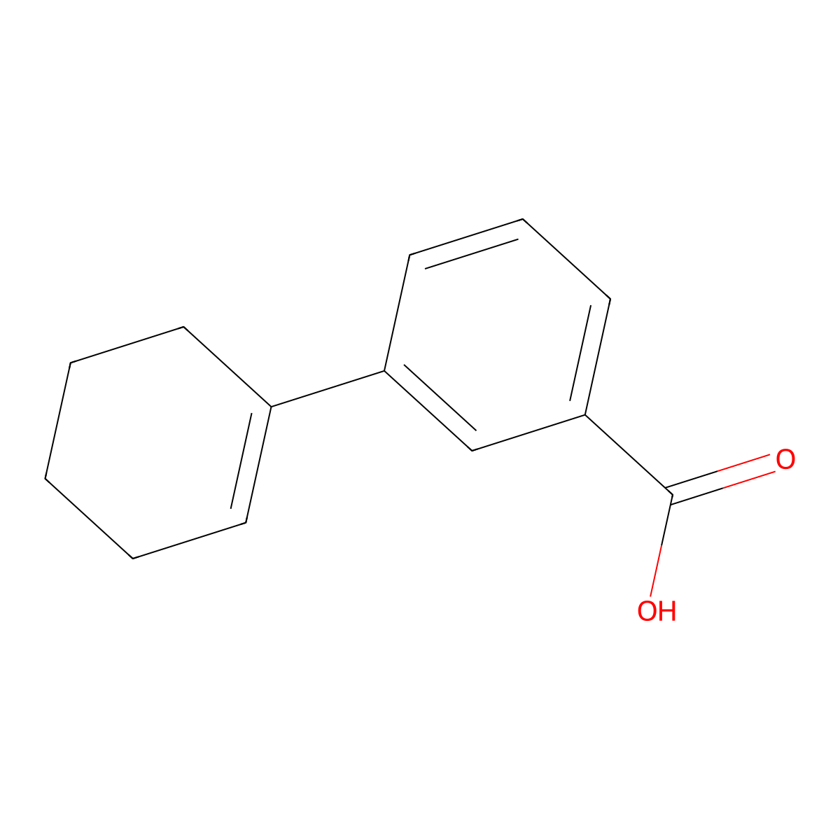 3-(Cyclohex-1-en-1-yl)benzoic acid molecular structure, CAS 19920-89-9