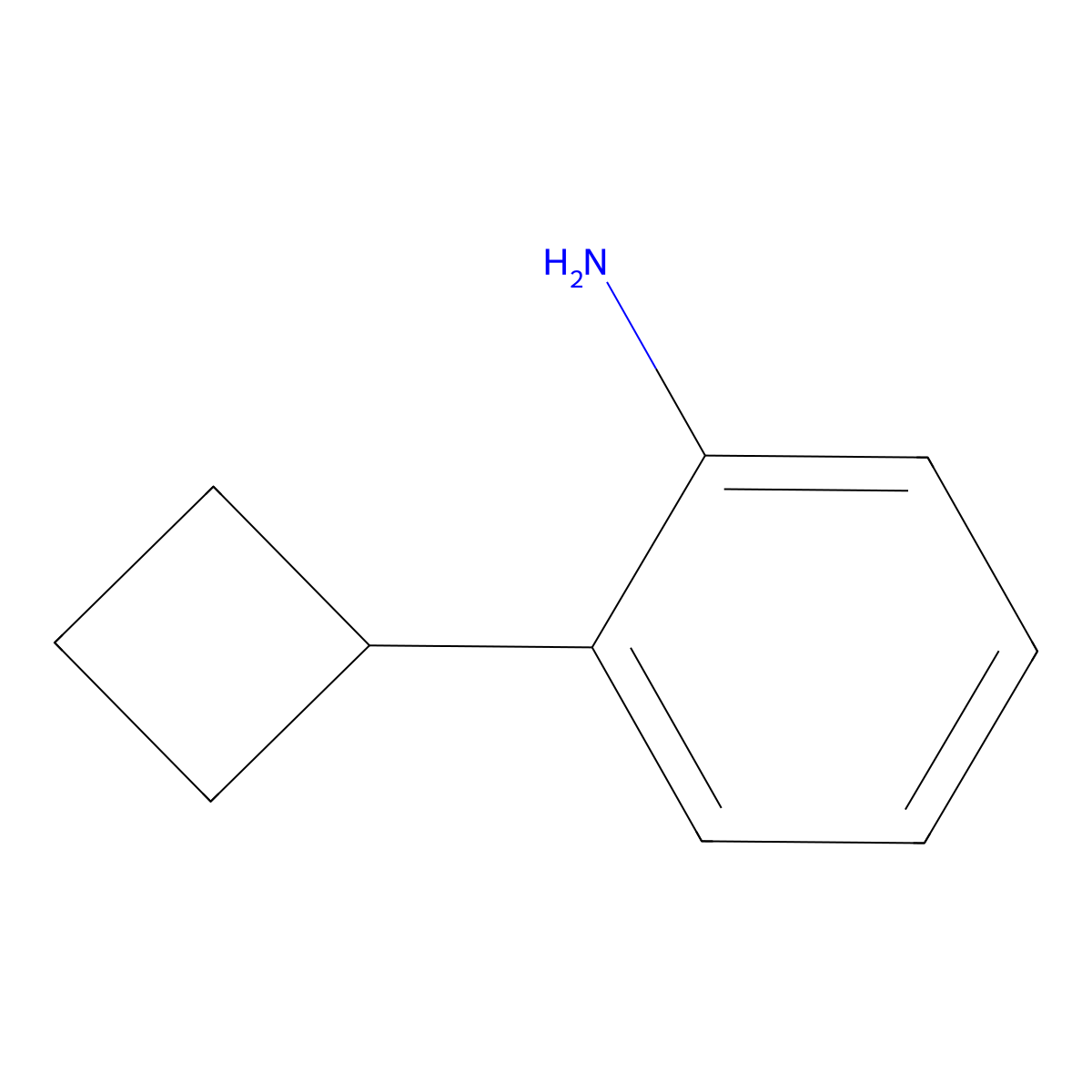 2-Cyclobutylaniline molecular structure, CAS 19920-95-7