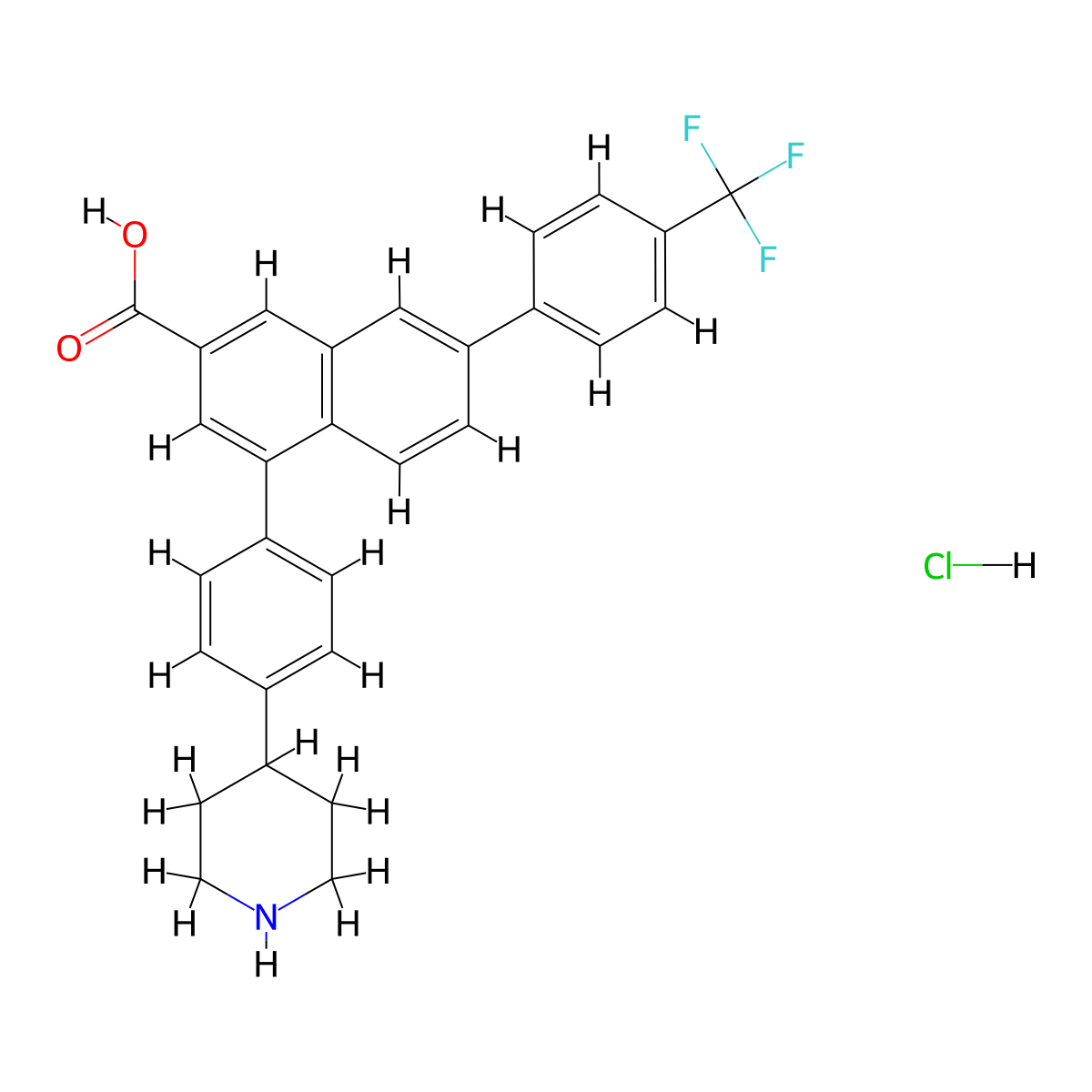 PPTN hydrochloride molecular structure, CAS 1992047-65-0