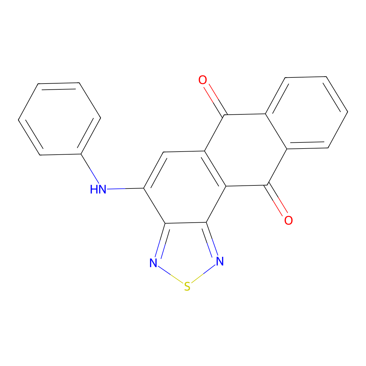 4-Anilinonaphtho[2,3-g][2,1,3]benzothiadiazole-6,11-dione molecular structure, CAS 19922-39-5