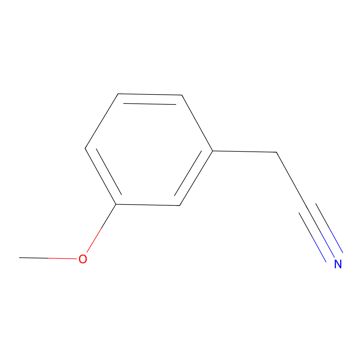 (3-Methoxyphenyl)acetonitrile molecular structure, CAS 19924-43-7
