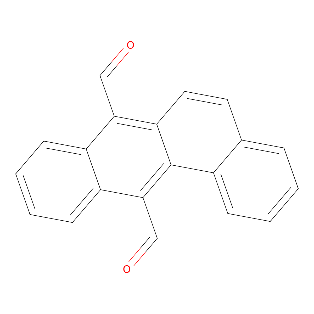 Benz[a]anthracene-7,12-dicarboxaldehyde molecular structure, CAS 19926-22-8