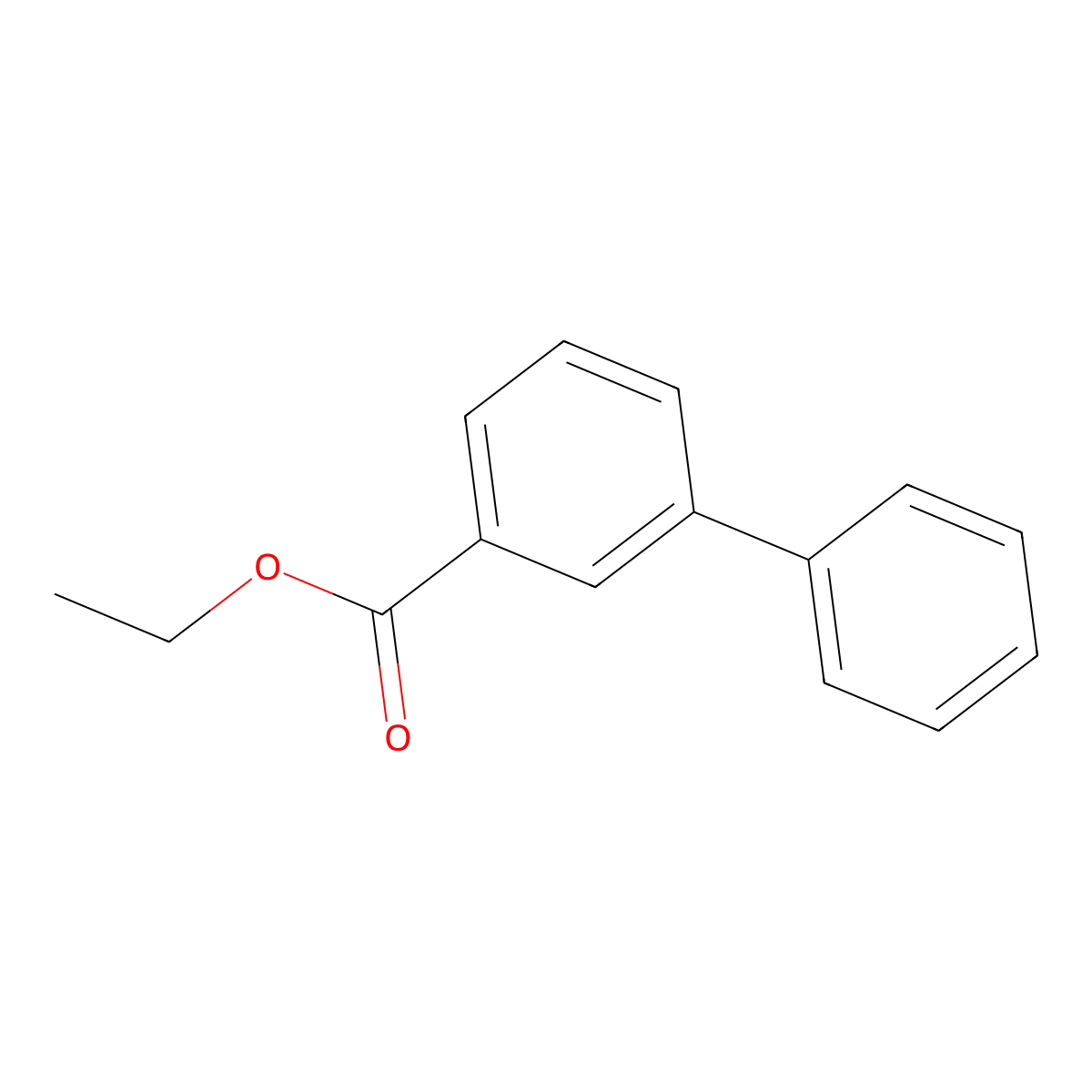 Ethyl [1,1'-biphenyl]-3-carboxylate molecular structure, CAS 19926-50-2