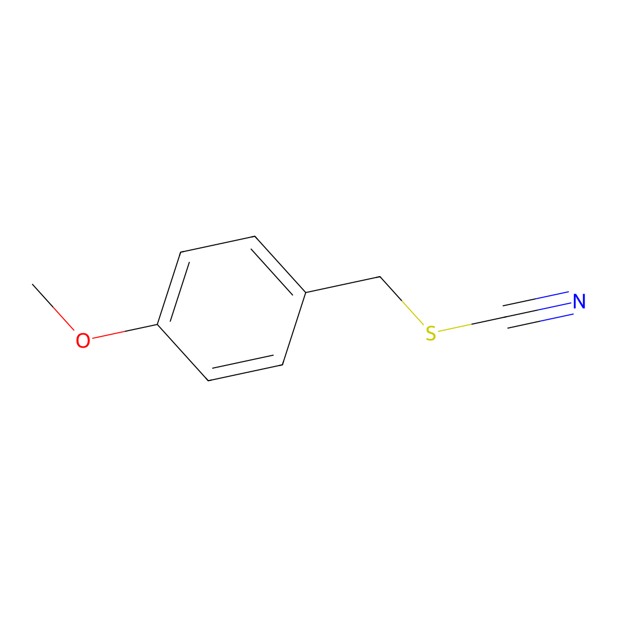 4-Methoxybenzyl thiocyanate molecular structure, CAS 19927-28-7