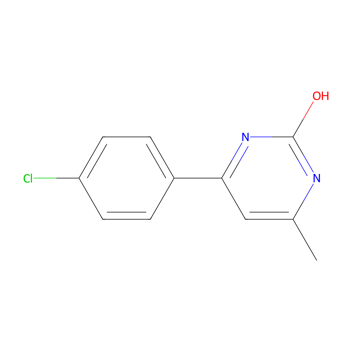 4-(4-chloro-phenyl)-6-methyl-1H-pyrimidin-2-one molecular structure, CAS 19927-53-8