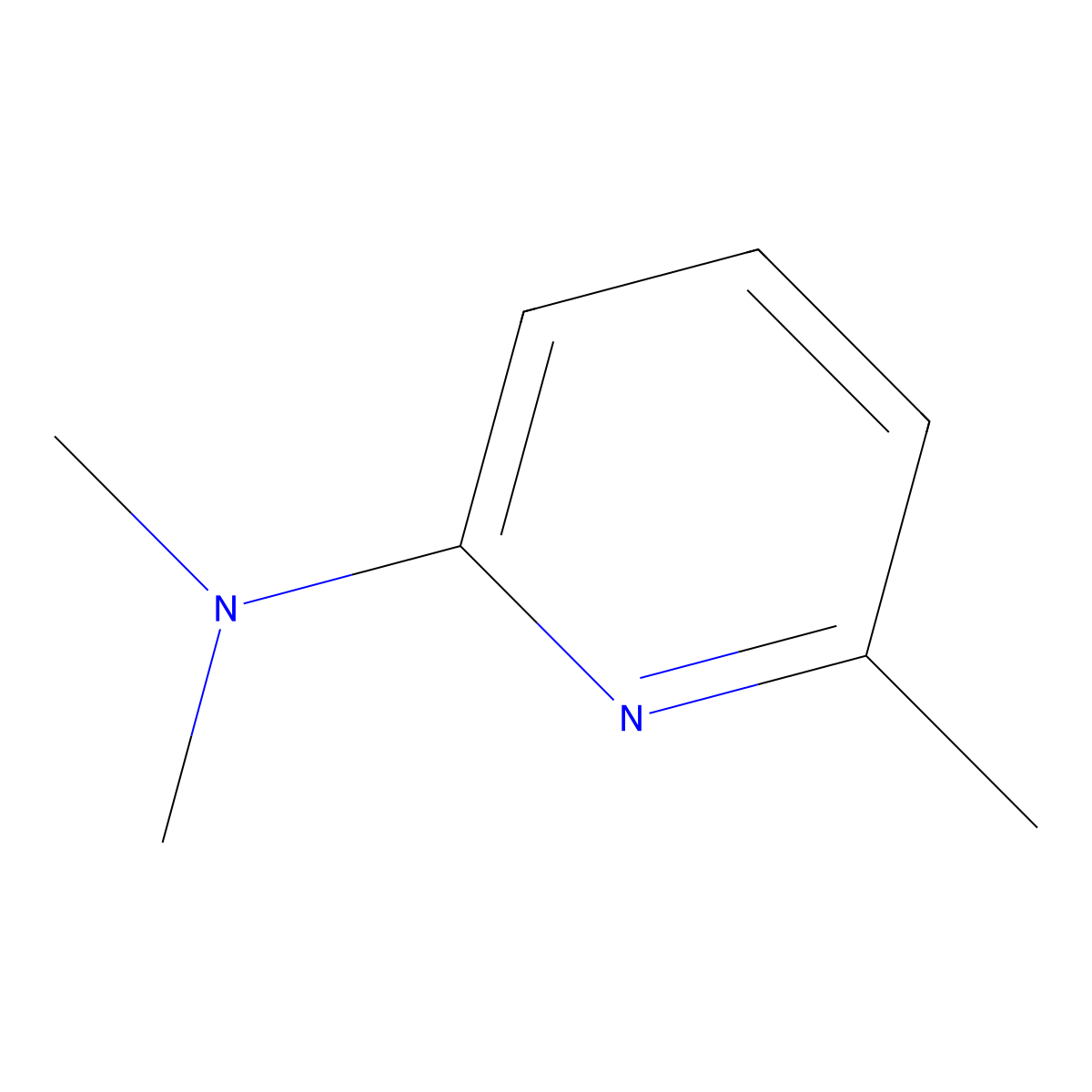 N,N,6-Trimethylpyridin-2-amine molecular structure, CAS 199273-62-6