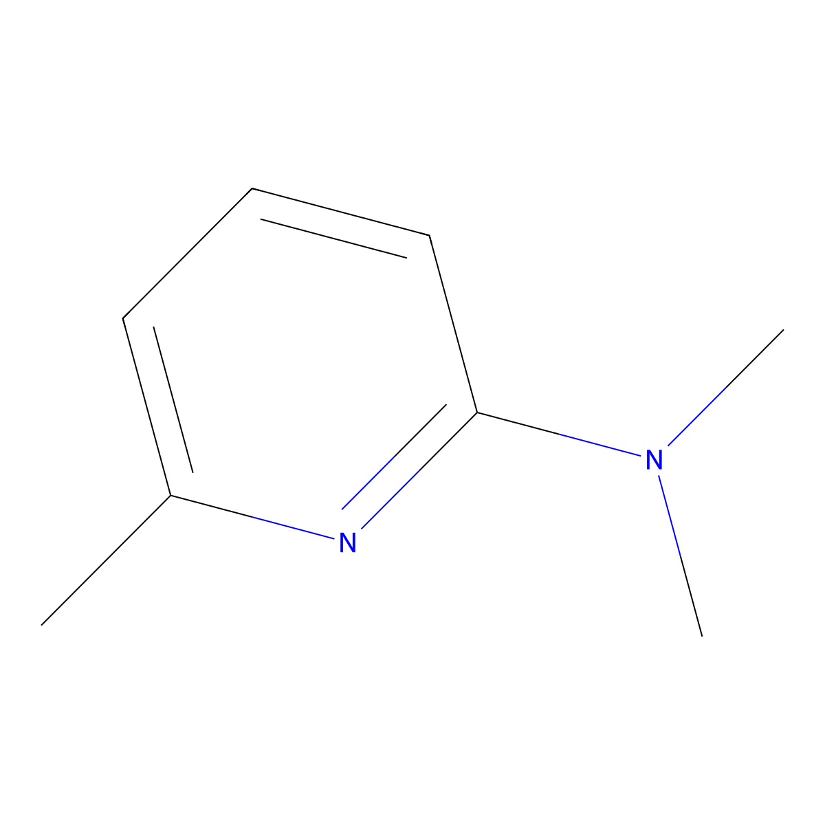 N,N,6-Trimethylpyridin-2-amine molecular structure, CAS 199273-62-6