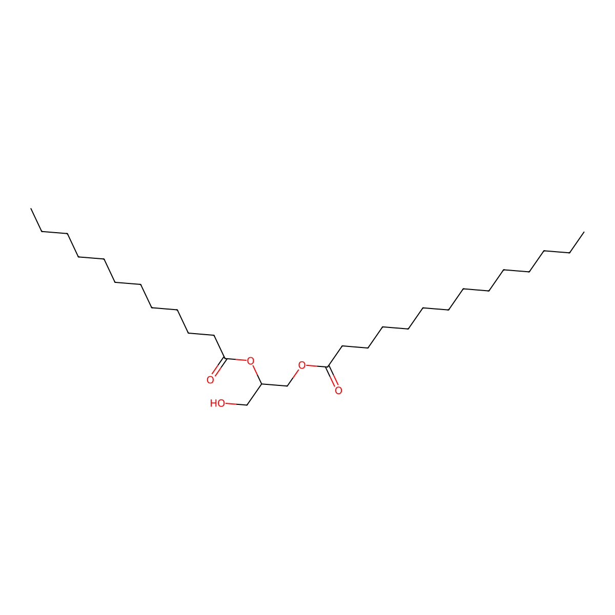1-Myristoyl-2-Lauroyl-rac-glycerol molecular structure, CAS 199274-78-7