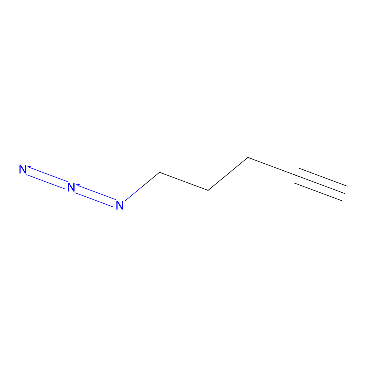 5-Azidopent-1-yne molecular structure, CAS 199276-58-9