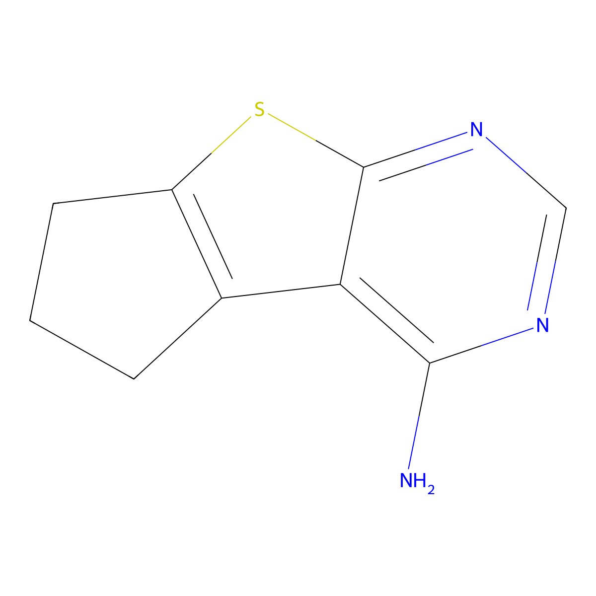 7-Thia-9,11-diazatricyclo(6.4.0.0,2,6)dodeca-1(12),2(6),8,10-tetraen-12-amine molecular structure, CAS 199277-87-7