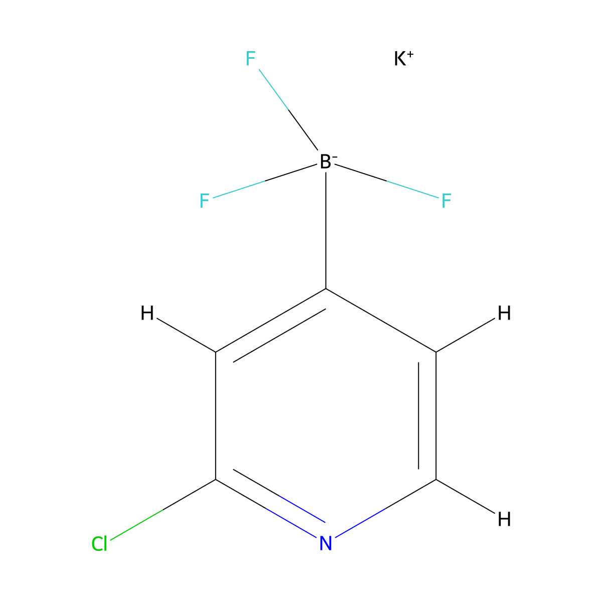 Potassium (2-chloropyridin-4-yl)trifluoroborate molecular structure, CAS 1992782-05-4