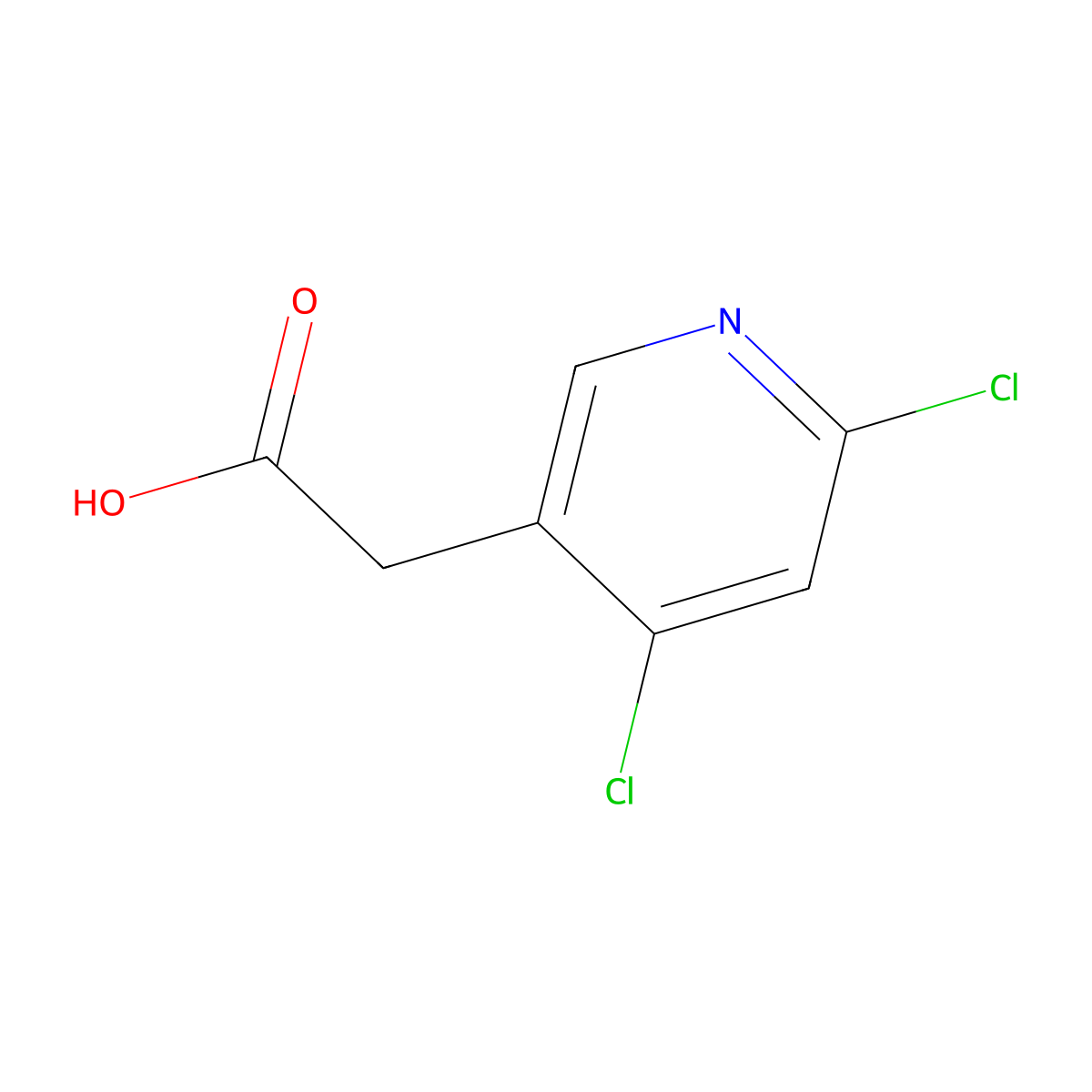2-(4,6-dichloropyridin-3-yl)acetic Acid molecular structure, CAS 199283-51-7