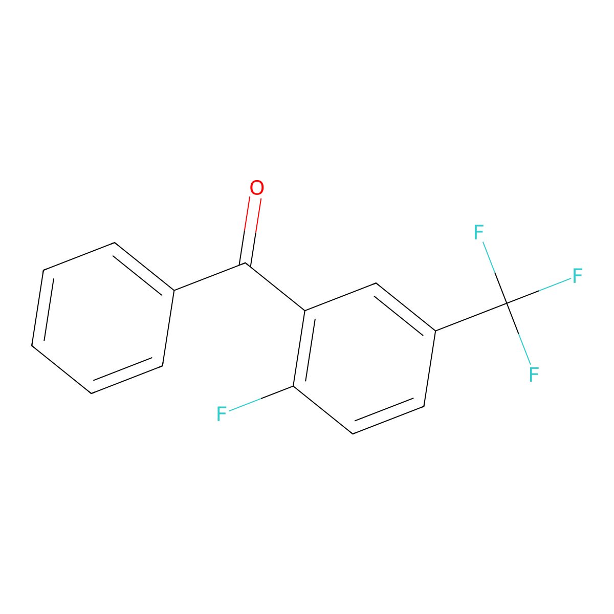 2-Fluoro-5-(trifluoromethyl)benzophenone molecular structure, CAS 199292-40-5