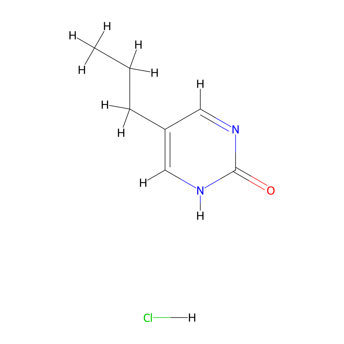 5-Propylpyrimidin-2-ol hydrochloride molecular structure, CAS 1992996-57-2