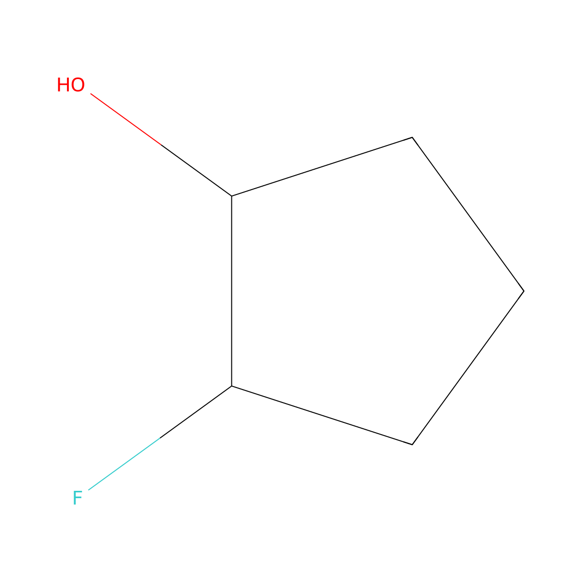 2-Fluorocyclopentanol molecular structure, CAS 1993-91-5