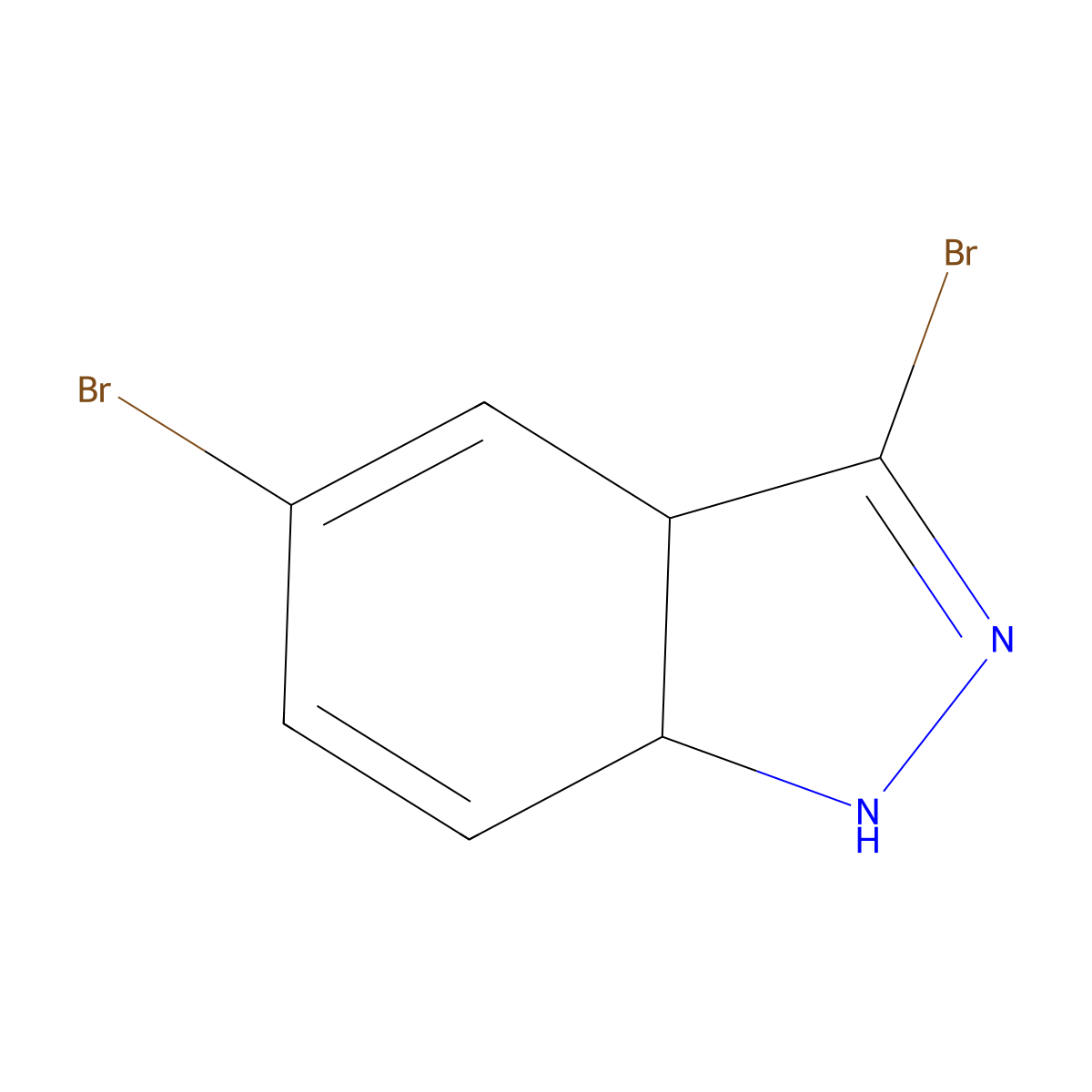 3,5-Dibromo-3a,7a-dihydro-1H-indazole molecular structure, CAS 1993149-06-6