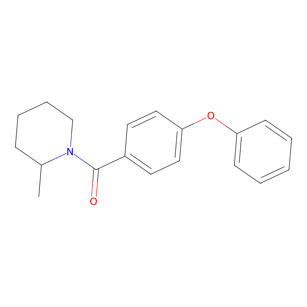 (2-Methyl-1-piperidinyl)(4-phenoxyphenyl)methanone molecular structure, CAS 1993156-00-5