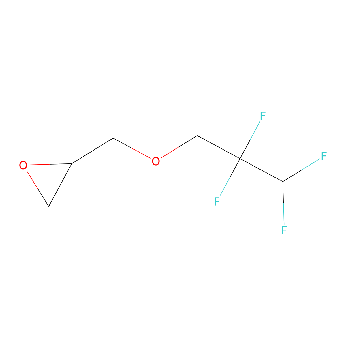 ((2,2,3,3-Tetrafluoropropoxy)methyl)oxirane molecular structure, CAS 19932-26-4