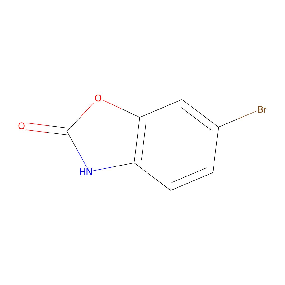 6-Bromo-2(3H)-benzoxazolone molecular structure, CAS 19932-85-5