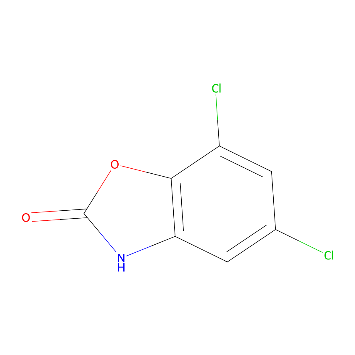 5,7-Dichlorobenzo[d]oxazol-2(3H)-one molecular structure, CAS 19932-89-9