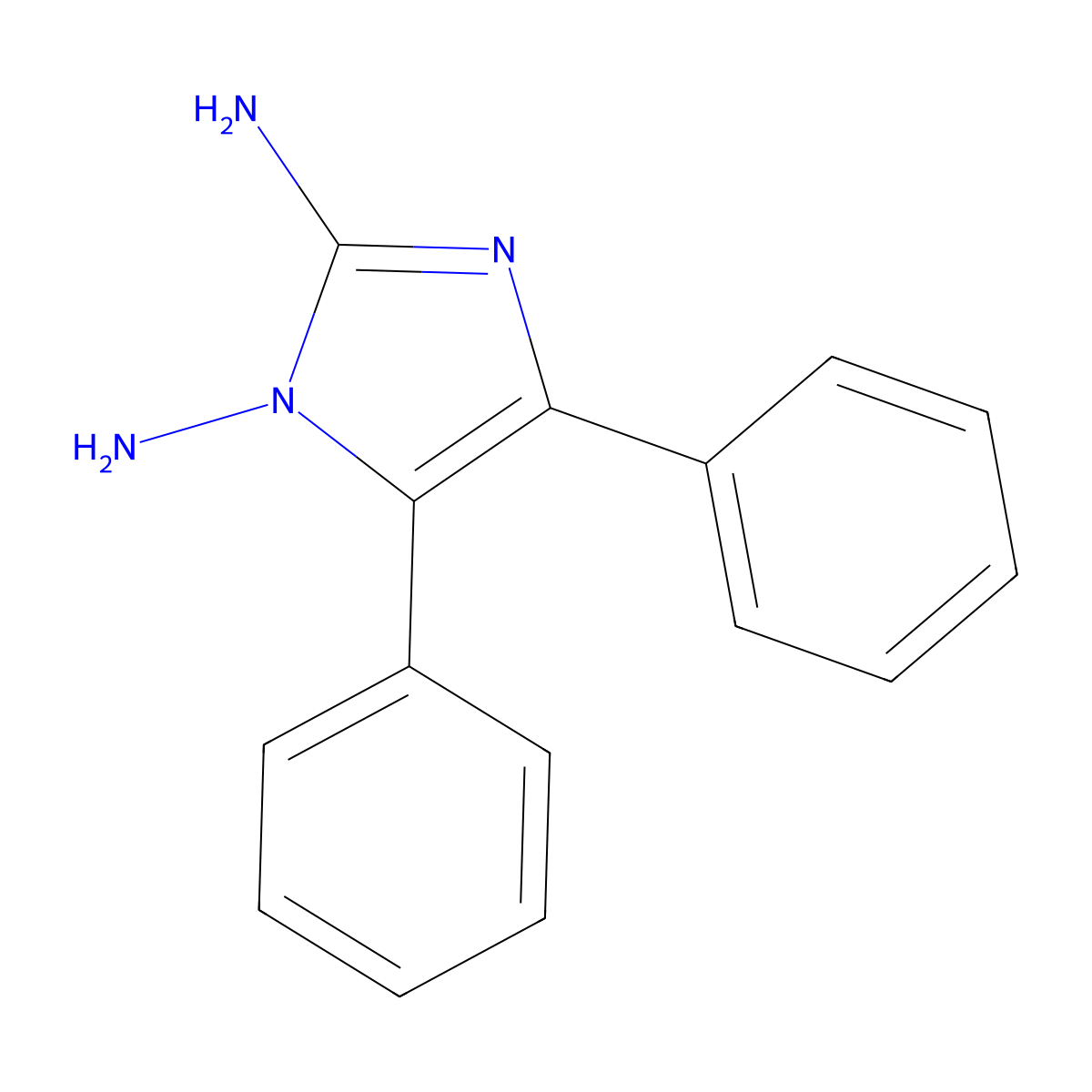 4,5-Diphenylimidazole-1,2-diamine molecular structure, CAS 19933-51-8