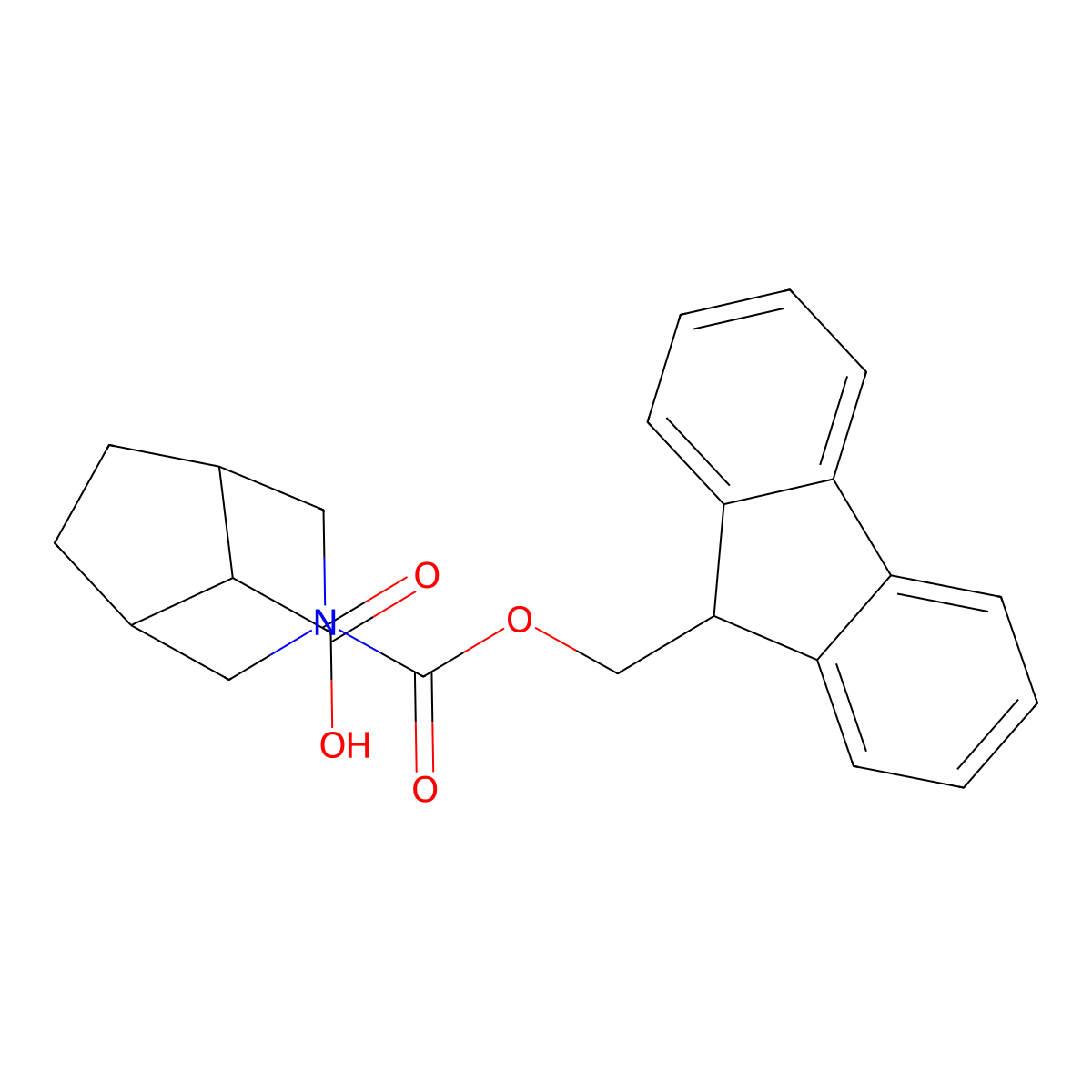 3-{[(9H-fluoren-9-yl)methoxy]carbonyl}-3-azabicyclo[3.2.1]octane-8-carboxylic acid molecular structure, CAS 1993314-37-6