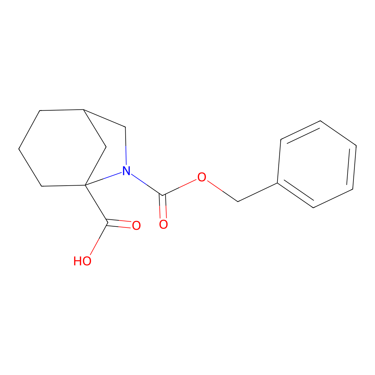 6-[(Benzyloxy)carbonyl]-6-azabicyclo[3.2.1]octane-5-carboxylic acid molecular structure, CAS 1993317-98-8
