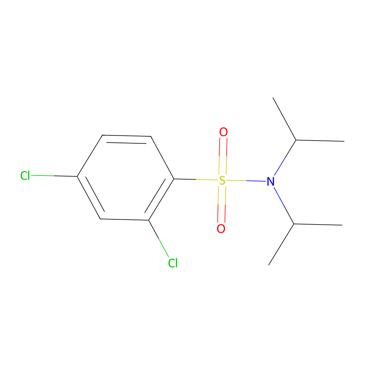 2,4-Dichloro-N,N-diisopropylbenzenesulfonamide molecular structure, CAS 1993322-90-9