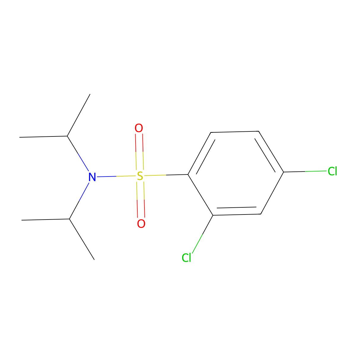 2,4-Dichloro-N,N-diisopropylbenzenesulfonamide molecular structure, CAS 1993322-90-9