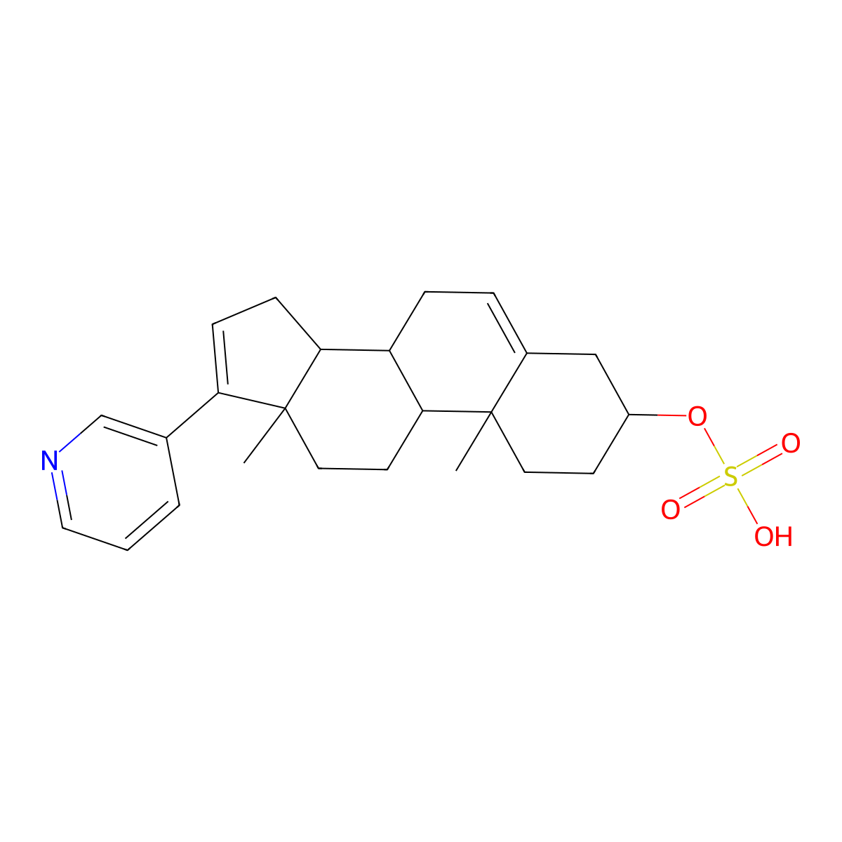 Abiraterone sulfate molecular structure, CAS 1993430-25-3