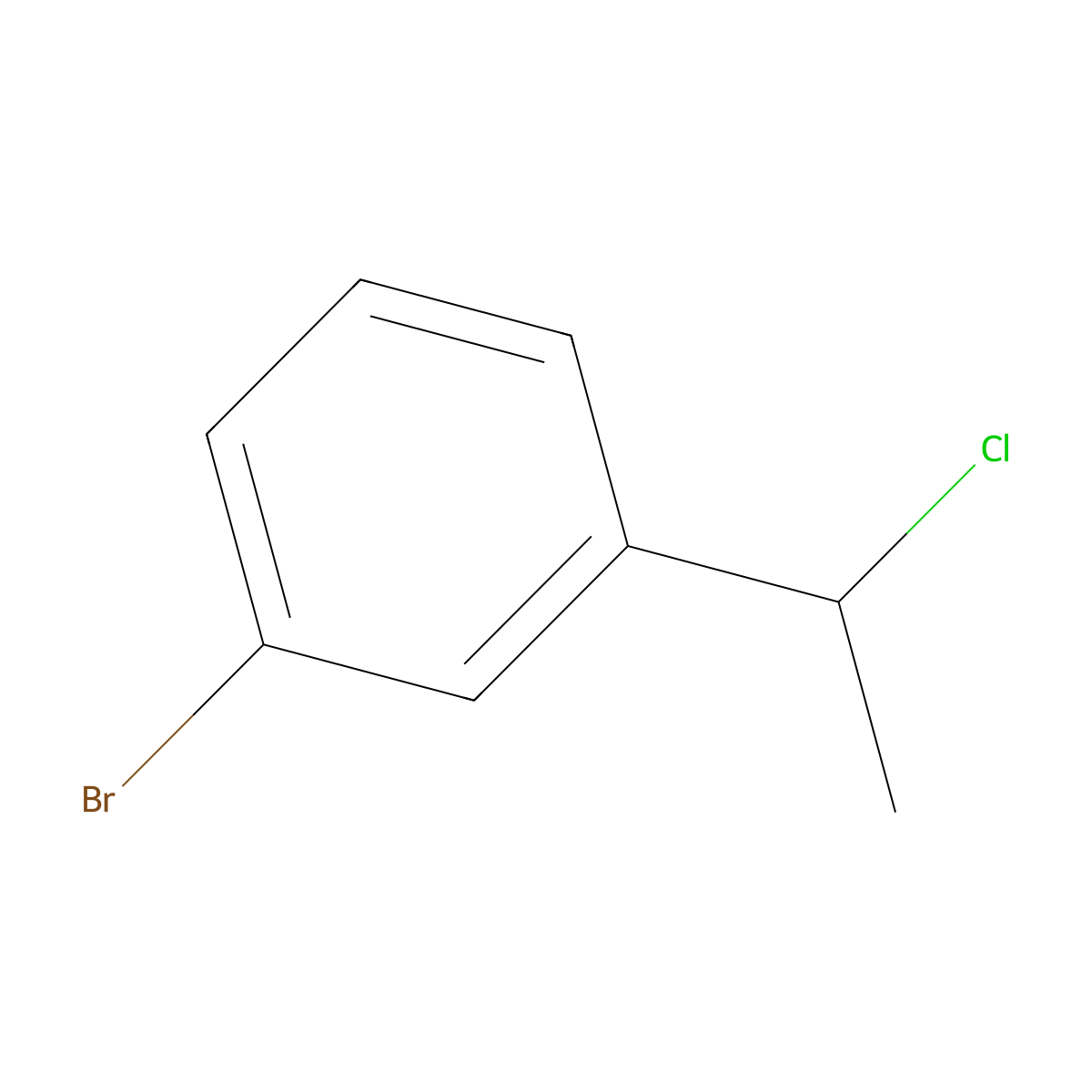 1-Bromo-3-(1-chloroethyl)benzene molecular structure, CAS 19935-76-3