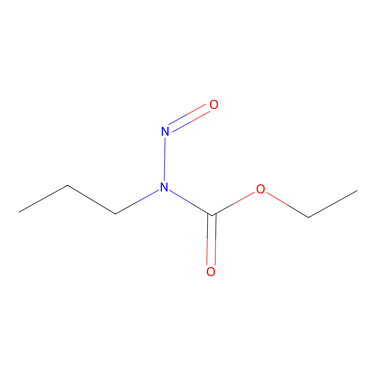 N-propyl-N-nitrosourethane molecular structure, CAS 19935-86-5