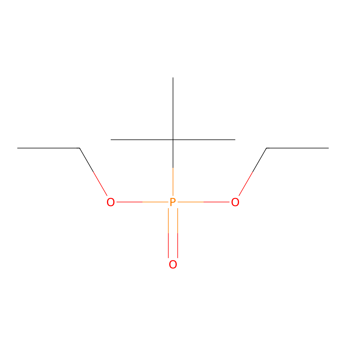 Diethyl tert-butylphosphonate molecular structure, CAS 19935-93-4