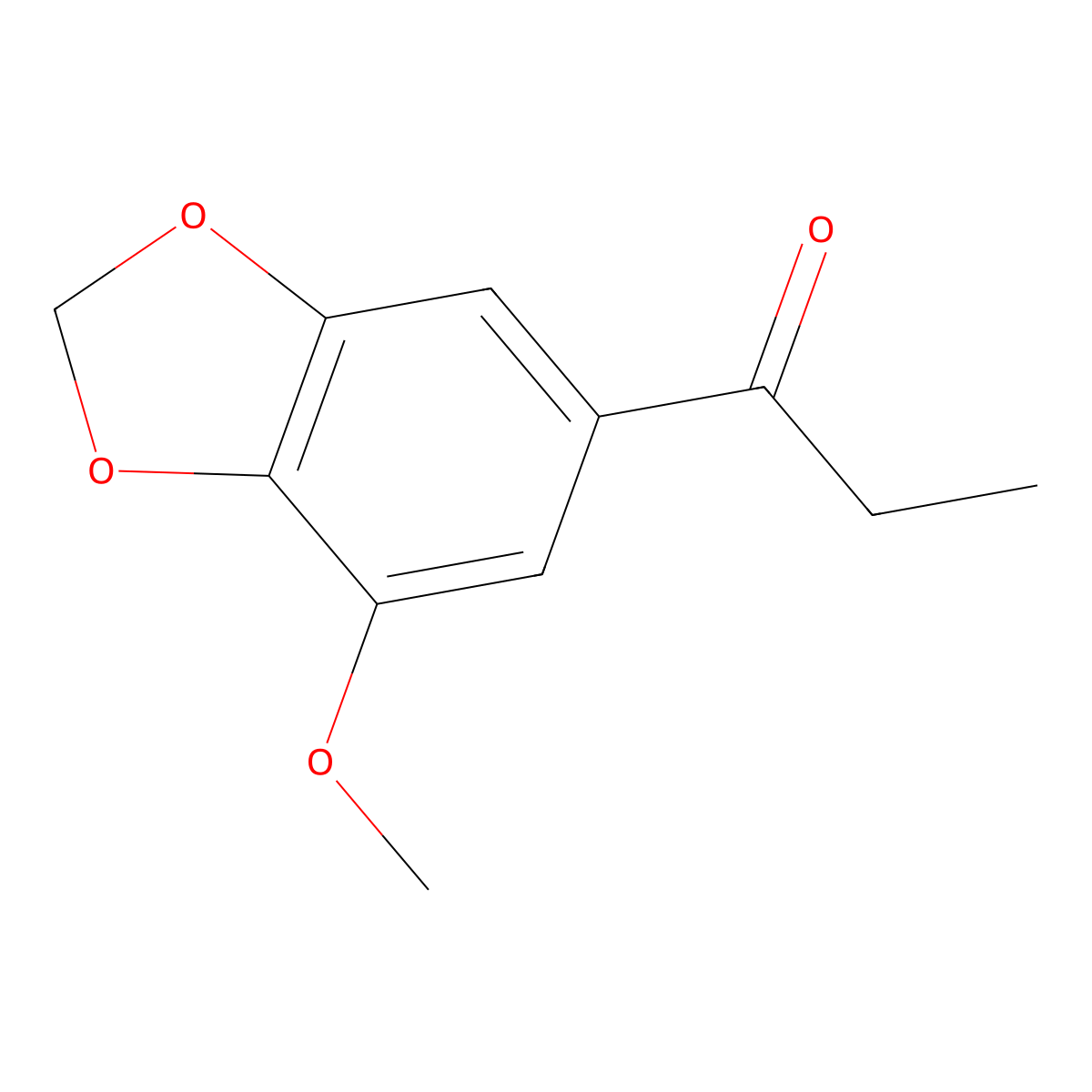 1-Propanone, 1-(7-methoxy-1,3-benzodioxol-5-yl)- molecular structure, CAS 19937-86-1