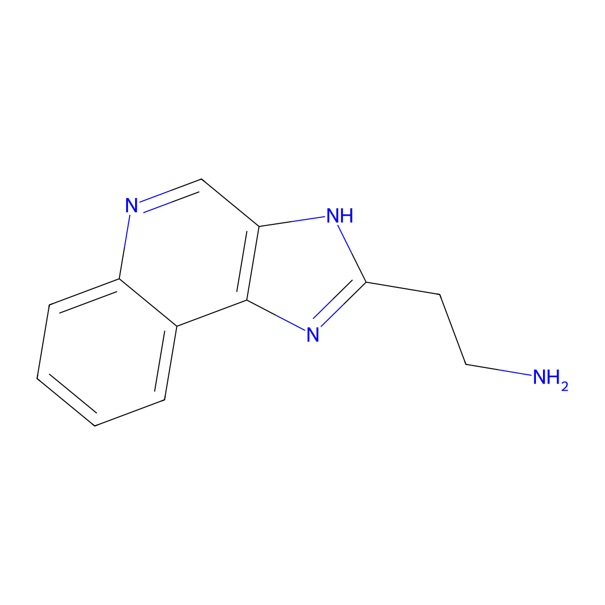 2-{3H-imidazo[4,5-c]quinolin-2-yl}ethan-1-amine molecular structure, CAS 1993926-53-6