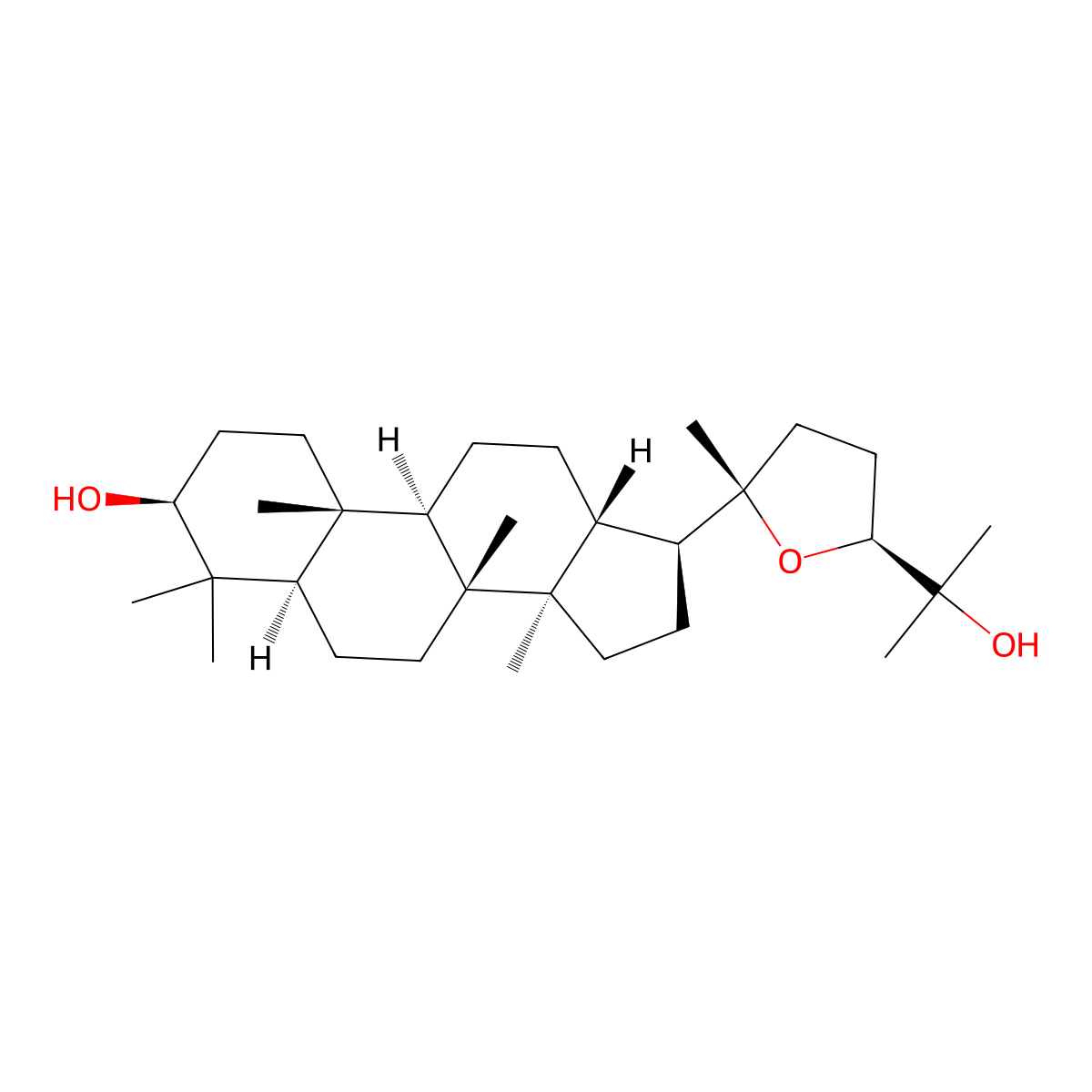 3-Epicabraleadiol molecular structure, CAS 19942-04-2