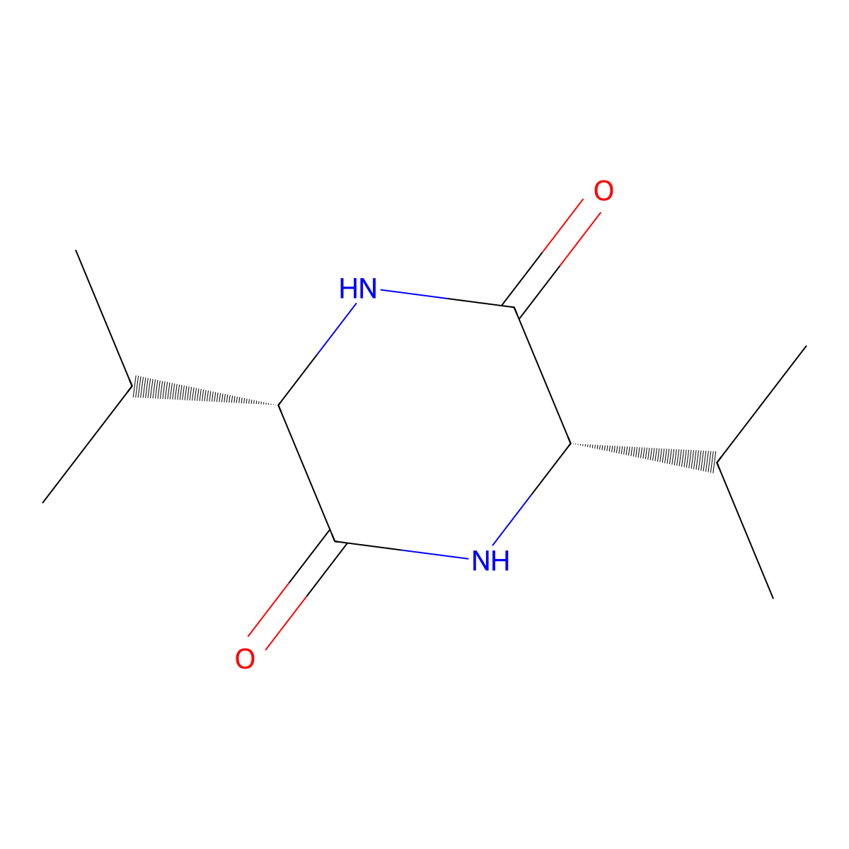 (3S,6S)-3,6-Diisopropylpiperazine-2,5-dione molecular structure, CAS 19943-16-9