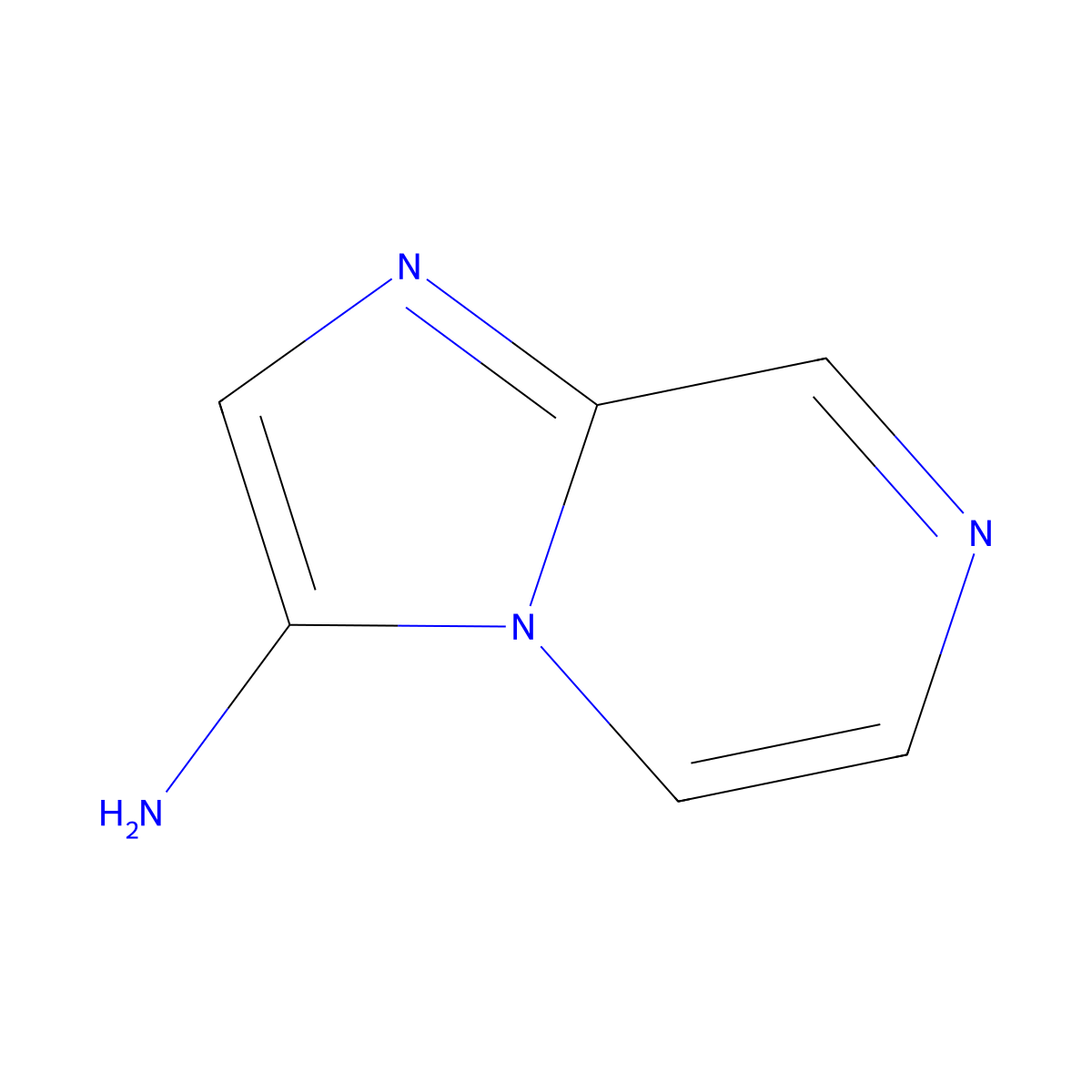 Imidazo[1,2-a]pyrazin-3-amine molecular structure, CAS 19943-95-4