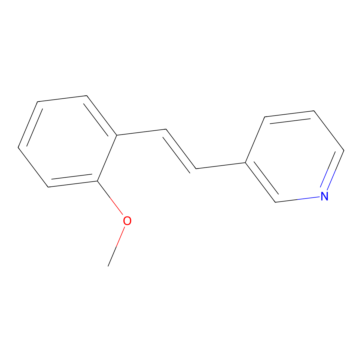 (E)-3-(2-Methoxystyryl)pyridine molecular structure, CAS 1994303-08-0