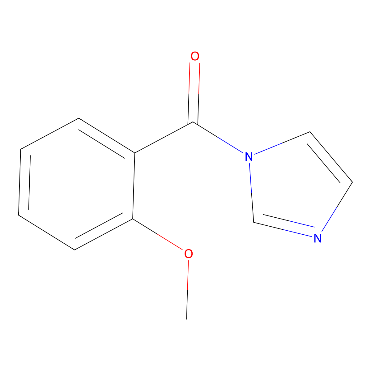 1H-Imidazole, 1-(2-methoxybenzoyl)- molecular structure, CAS 199434-94-1