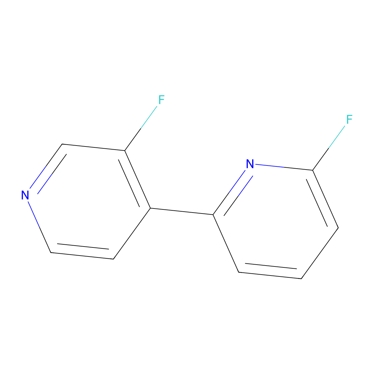 3',6-Difluoro-2,4'-bipyridine molecular structure, CAS 1994444-46-0